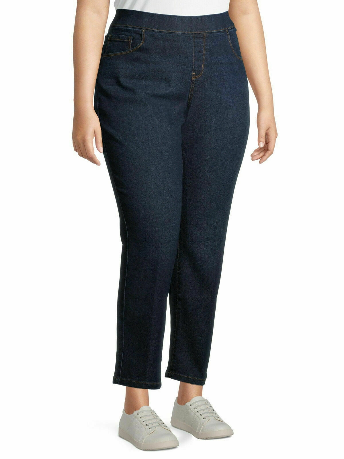 JD/TS Women Plus Size Plus Size Pull On Denim Jeans Pants 0X 1X 2X