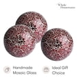 thumbnail image 3 of WHOLE HOUSEWARES | Decorative Balls | Set of 3 Glass Mosaic Orbs for Bowls | 4" Diameter, 3 of 8