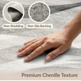 thumbnail image 6 of ODIKA Under Plush Sweeping Neutral Gradient Artful Composition Grey for Queen Size Bedroom, Bed, Master Suite, Foldable Easy Care, 6 of 7