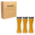 thumbnail image 1 of Bacimi Airtight Glass Storage Containers for Spaghetti, Pasta, Noodles, Linguini, Lasagna, Flour, Cereal, Coffee & Snacks - Multi Purpose Food Storage Jar & Canisters for Kitchen & Pantry Organization, 1 of 9