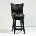 thumbnail image 3 of Home Square 24" Bristol Swivel Bar Stool in Black - Set of 2, 3 of 5