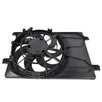 GELUOXI Dual Radiator and Condenser Fan Assembly for Kia Sportage Sport Utility 2017-2022 Black 1Pc