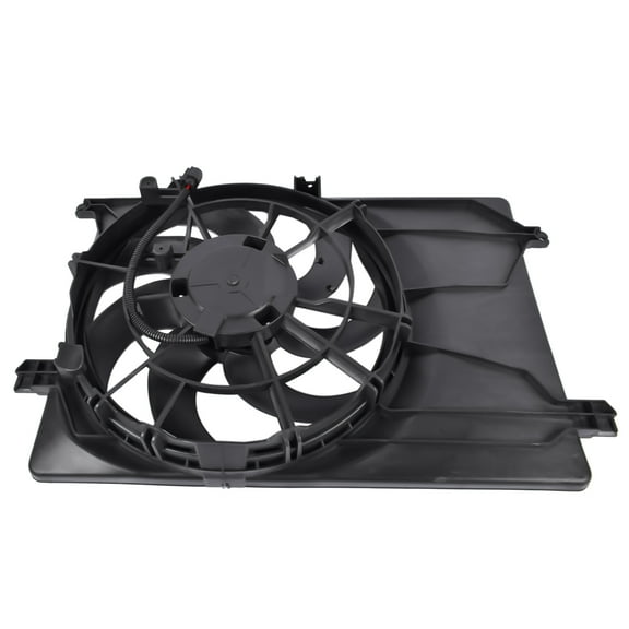 GELUOXI Dual Radiator and Condenser Fan Assembly for Kia Sportage Sport Utility 2017-2022 Black 1Pc