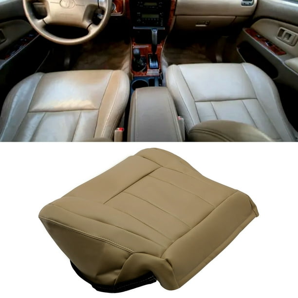 Artificial Leather Seat Bottom Cover Tan Compatible With 1996 1997 1998 1999 2000 2001 2002 Toyota 4runner Left Side Right Com - 2000 Toyota 4runner Leather Seat Replacement