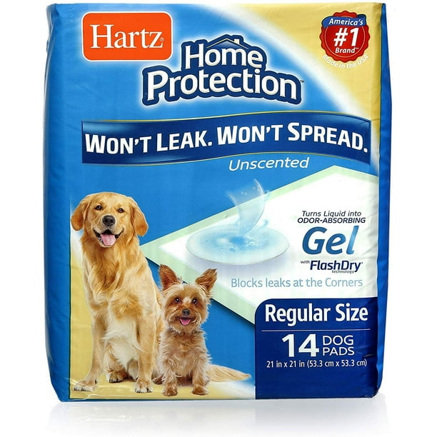 Hartz Home Protection Unscented Odor Eliminating Gel Dog Pads 14