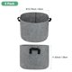thumbnail image 3 of Uxcell 5 Paquete de Bolsas de Cultivo para Plantas de 10 Galones, Macetas de Tela Gruesa de 300G con Asas para Jardín, Color Gris, 3 of 7