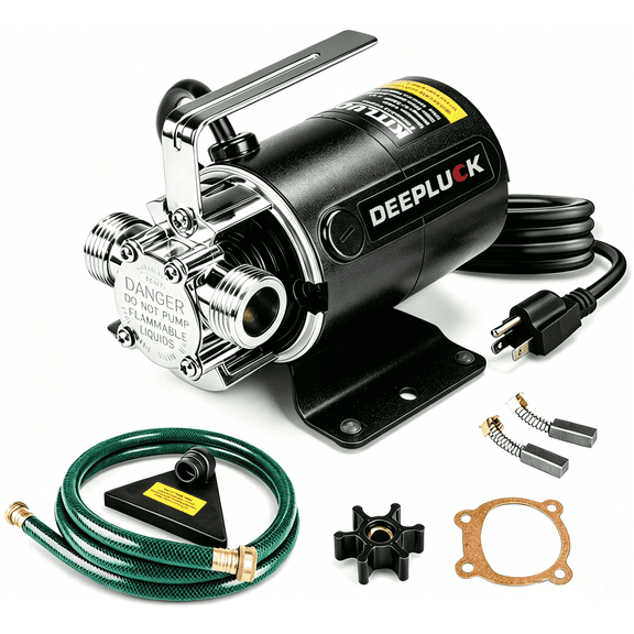 DEEPLUCK Water Transfer Pump, 115V 1/10HP 330GPH Utility Electric Water Pump