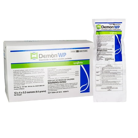 Home And Garden Supplies Demon WP Water Soluble Pest Control Insecticide - 2 Envelopes Containing Four 9.5 gram Packets Garden, Lawn, Supply, Maintenance, Quick knockdown and long-lasting -.., By HOME-OUTDOOR ()