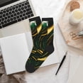 thumbnail image 6 of Bingfone Compression Socks for Women and Men Long Socks for Running Athletic Cycling Nurse- Green Marble, 6 of 7
