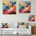 thumbnail image 4 of Designart "Abstract Blue and Pink Pop Fusion I" Fashion Wall Art - Glam Blue Pop Art Bedroom Canvas Wall Art, 4 of 6
