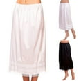 thumbnail image 3 of Women Half Slip Anti Static Long Skirt Underskirt Petticoat Extender Soild Color, 3 of 11