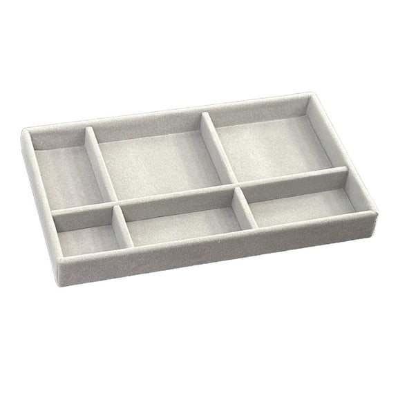 Velvet Jewelry Organizer Box with Multi-layer Storage for Earrings, Necklaces, PU Leather