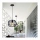 thumbnail image 2 of Modern Style Chandelier Pendant Light 24cm Iron Cage Ceiling Light-Black Indoor, 2 of 2