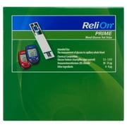 ReliOn Prime Blood Glucose Test Strips, 100 Count – Diabetes Blood Sugar Test Strips