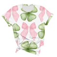 thumbnail image 5 of KIHOUT Nouveaux Arrivlas T-Shirts pour Femmes Fête de la Saint-Patrick, Mode Grande Taille Col Rond Manches Courtes T-Shirt Imprimé Vert, Taille P-5TG, 5 of 5