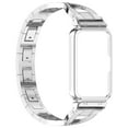 thumbnail image 6 of MENGYKE Compatible for Samsung Galaxy Fit 3 Band, Women [No Gap] Metal Replacement Chain Bling Rhinestone Galaxy Fit3 Strap Watch Band Wristband for Samsung Galaxy Fit 3 Smartwatch（Silver）, 6 of 6