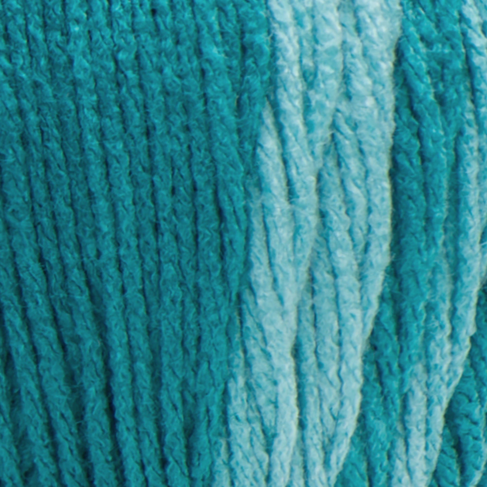 Red Heart® Super Saver Ombre™ #4 Worsted Acrylic Yarn, Deep teal 10oz/283g #482 Yards (2 Pack)