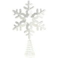 thumbnail image 4 of Christmas Tree Topper Snow Silver Christmas Tree Topper Indoor Festive Christmas Treetop Decor, 4 of 8