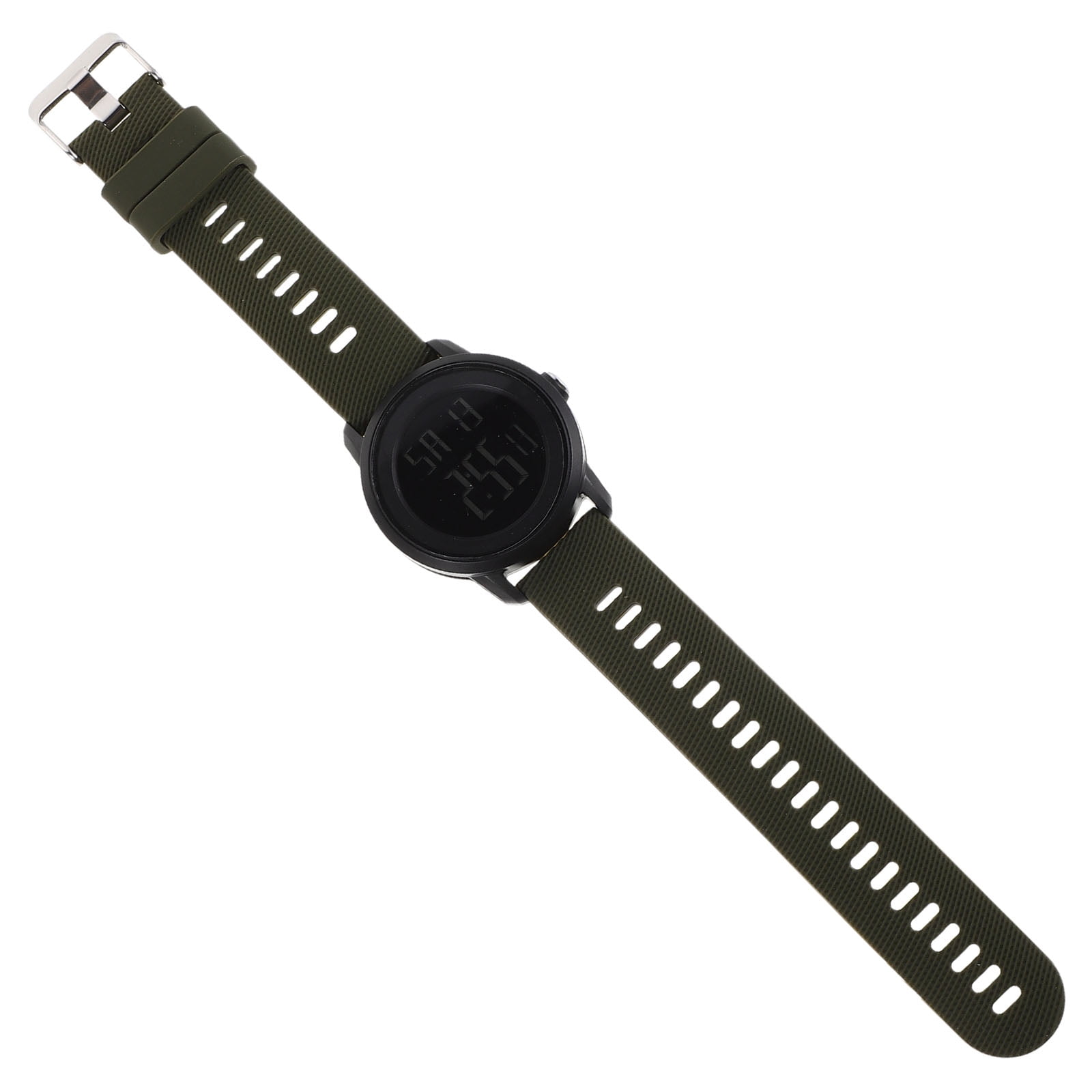 BEADCEST Outdoor Waterproof Digital Watch Green LED Sports Wristwatch for Men with Back Light