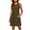 Army Green, variant on Levmjia Women's Sleeveless Dress Casual Solid Color Round Neck A Line Dress with Pockets Button Detail Loose Fit Shift Dress for Women Daily Summer Vacation