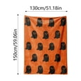 thumbnail image 2 of Halloween Double-Sided Blanket, Polyester Soft Throw, Sofa/Bed/Living Room/Travel Blanket, Halloween Themed Decor Blanket(59.06×51.18in), 2 of 7