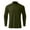 27# Army Green, variant on Men's Long Sleeve Turtleneck T-Shirts Basic Solid Color Thermal Undershirt Slim fit Pullover Wine L