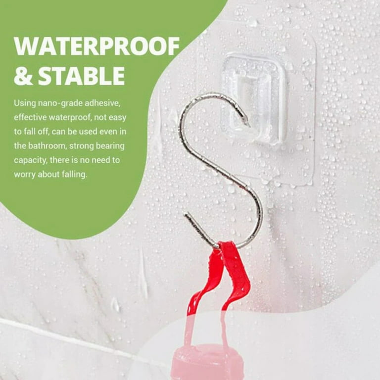 Double Sided Adhesive Wall Hooks Hanger Strong Transparent Hooks
