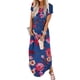thumbnail image 1 of Vestido largo Jeqeocafy para mujer, verano 2025, cuello redondo con bolsillos, 1 of 6