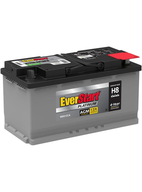 EverStart Platinum AGM Automotive Battery, Group Size H8 / LN5 / 49 12 Volt, 900 CCA 150 RC
