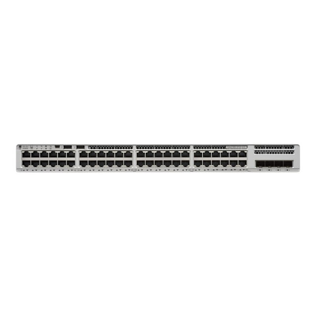 Cisco Catalyst 9200L - Essentiels de Réseau - switch - L3 - Géré - 48 x 10/100/1000 (PoE+) + 4 x 10 Gigabit SFP+ - Montable en Rack - PoE+