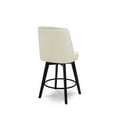 thumbnail image 3 of MINCETA Counter Stools,26" 360 Free Swivel High Back Full Back Upholstered Nail Head Counter Height Bar Stools,Set of 2,Performance Fabric in Beige, 3 of 10