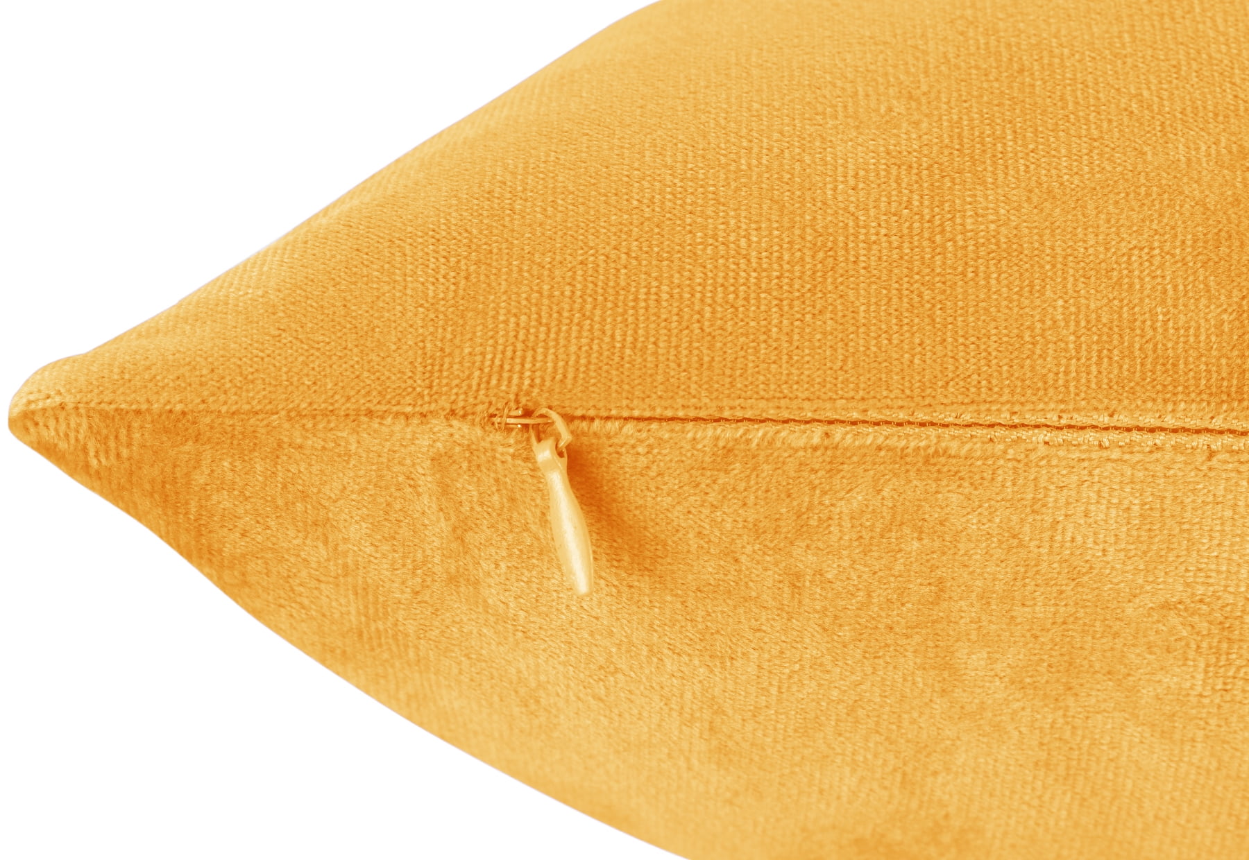 Clara Clark Plush Solid Decorative Microfiber Square Throw Pillow Cover with Throw Pillow Insert for Couch, Orange, 20"x20"", 4 Piece Decorative Soft Throw Pillow Set