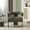 Olive Green + Walnut, variant on Eryndor Modern Velvet Upholstered Accent Arm Chair, Solid Wood Frame, Brown + Walnut
