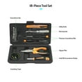 thumbnail image 2 of 18-Piece Tool Set General Household Hand Tool Kit for Men Women Home Automobile with Toolbox Storage Case Orange, 2 of 6