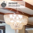 thumbnail image 3 of FESTFENDS 1 Set Decorative Ceiling Box Fixtures Covers Plate Silver Iron Simple and Modern Design, 3 of 8