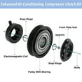 thumbnail image 4 of Kit de embrague del compresor de aire acondicionado para Honda Accord Odyssey 2005-2007 para Honda Pilot Ridgeline para Acura MDX TL para compresor de aire acondicionado 10S20C No.38810RAAA01/1521609, 4 of 7