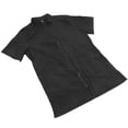 thumbnail image 2 of Ropa de trabajo de aseo, ropa de trabajo antiestática de nailon, camisa de pelo, uniforme, bata con cremallera completa para tienda de gatos, talla negra, 2 of 7