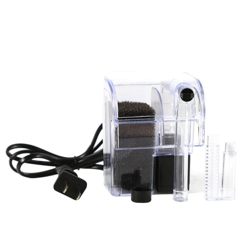 Aquarium Water External Filter Small Fish Tank Waterfall Filter 3 in 1