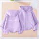 thumbnail image 1 of Sudadera deportiva informal con capucha y manga larga con estampado degradado para niños y niñas, de poliéster, 1 of 8