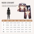 thumbnail image 4 of Honeii Fox Couple print Women's Pajama Sets Long Sleeve Button Down Sleepwear Nightwear Soft Pjs Lounge Sets-, 4 of 7