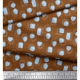 thumbnail image 1 of Soimoi Brown polyester Crepe Fabric Geometric Shapes & Stones Fashion Fabric Prints By Yard 52 Inch Wide, 1 of 1