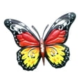 thumbnail image 5 of Modern Butterfly Wall Sculpture Art Decoration Metal Artwork Hanging Collectible Red Yellow, 5 of 10