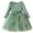 Light Green, variant on Ulitacool Fall Dresses For Girls 12-24 Months Toddler Children Long Sleeve Bowknot Embroidered Flowers Prints Dress Clothes Elegant Outfits Light Green