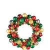Party City Christmas Ornament Wreath, 19in Diameter, Holiday Decoration