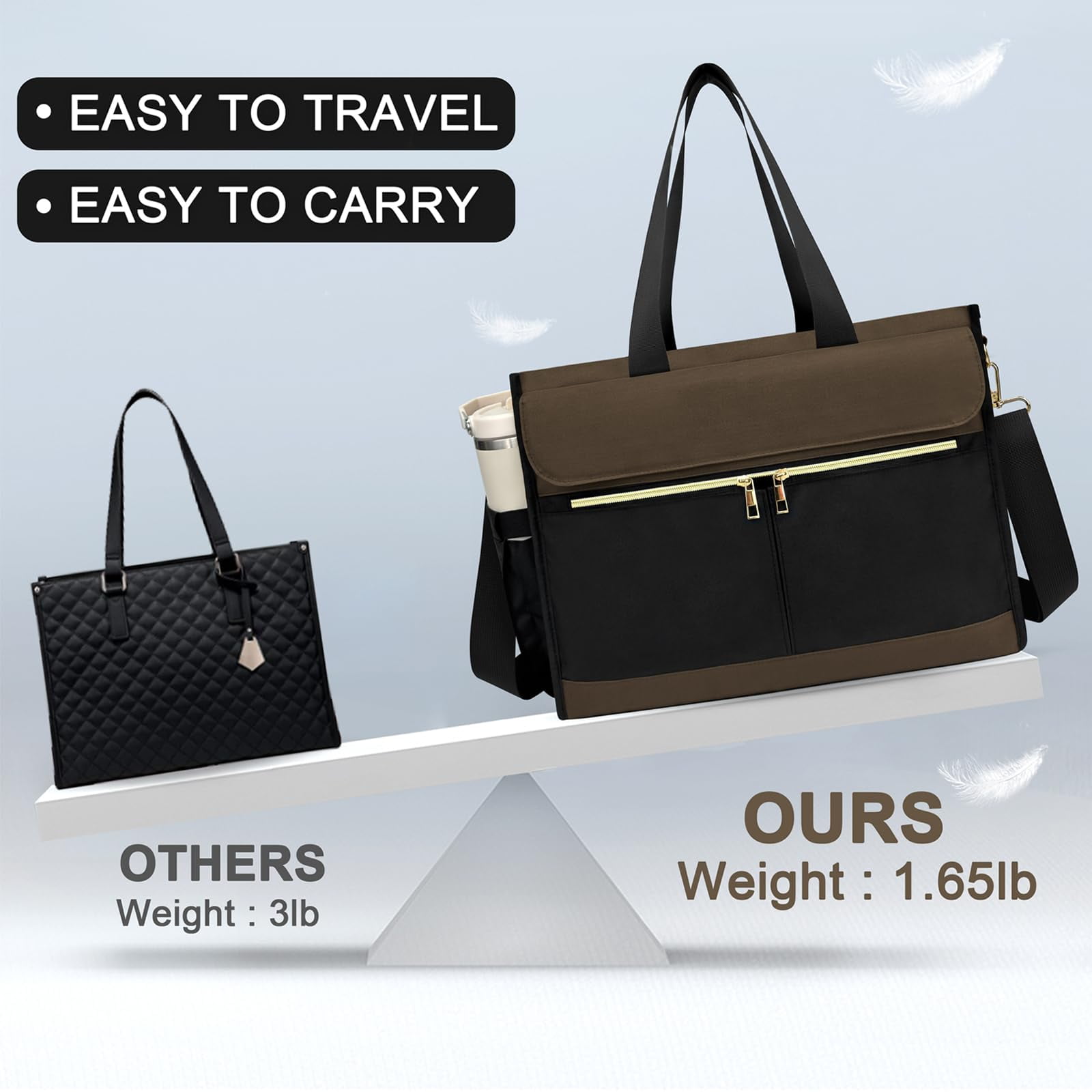 Pasman Water-Resistant Polyester Reusable Lunch Totes