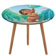 thumbnail image 1 of Moana, princesa-theme Fitted Round Tablecloths Elastic Edged Table Covers Waterproof Table Cloth for Kitchen Holiday Party Tables Decor 150cm, 1 of 6