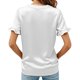 thumbnail image 4 of TaTaai Women's Satin V Neck Short Sleeve Shirt, Business Casual Silky Drape, Lightweight for Office Daily Party Formal Occasions Gift, 4 of 7