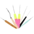 ITSELFER 7pcs Dreadlock Crochet Needles Reusable Hair Braid Tool