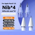 thumbnail image 2 of Pencil Tips For Apple Pencil 1 2 3 Pro Gen Replacement Crystal Diamond Tips For iPad Pencil 1/2 Anti-wear Stylus Pen Tips HB White 1PC, 2 of 6