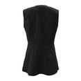 thumbnail image 3 of Women's Summer Sleeveless Suit Vest V-Neck Button Down Fashion Business Casual Dressy Tops Elegant Layering Slim Fit, 3 of 5